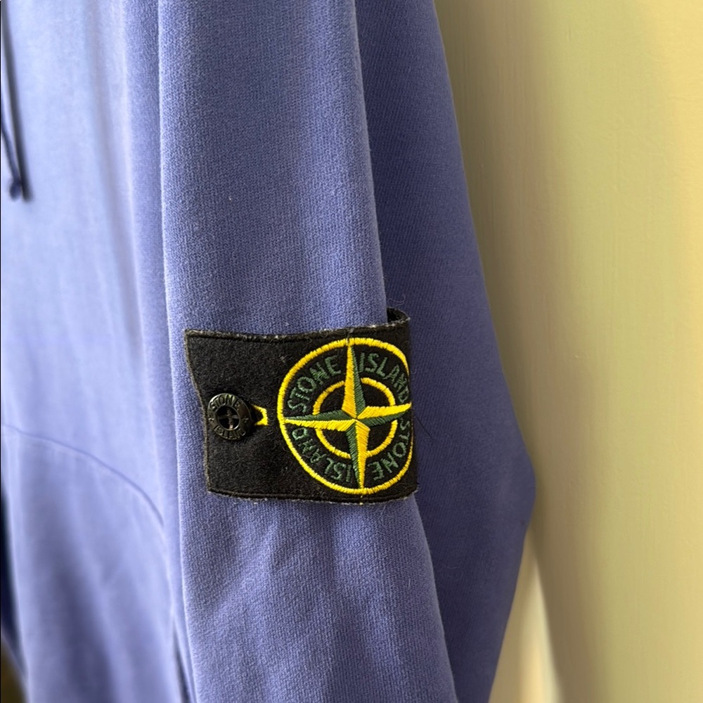 Stone Island Purple Blue Sweatshirt Hoodie - Picture 8 of 8